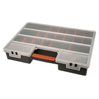 TOPEX Organizator s podesivim pretincima XL, crni