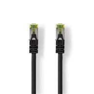 NEDIS Mrežni kabel CAT7 s FTP RJ45 muški RJ45 muški 2 00 m bez zapetljaja okrugli LSZH oznaka, crni