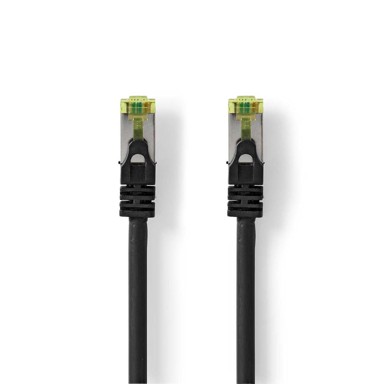 NEDIS Mrežni kabel CAT7 s FTP RJ45 muški RJ45 muški 2 00 m bez zapetljaja okrugli LSZH oznaka, crni