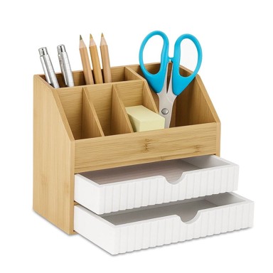 NORTHIX Organizator stola, 2 ladice i 5 odjeljaka, bambus