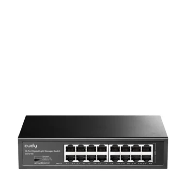 CUDY Mrežni prekidač GS1016E 16-portni Gigabit Light