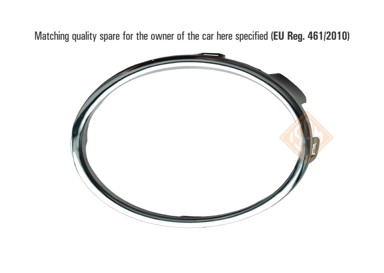 ISAM Okvir maglenke VW Golf 6, krom, prednji, lijevi, Touran 10-/Tiguan 11-/Plus