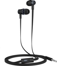 KSIX Stereo slušalice, žičane, s mikrofonom, crne