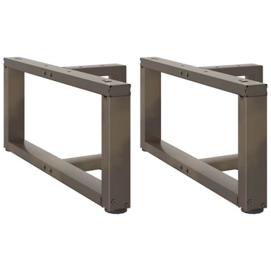 Noge za klub stolić T-oblika, 2 kom, crne, 70 × 25 × 30–31 cm, čelične