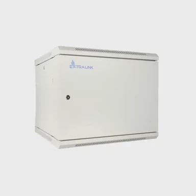 EXTRALINK Rack ormar 9U 600×450 ASP, zidni, metalna vrata, sivi