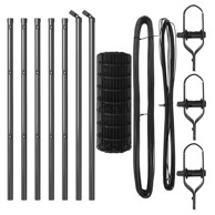 Euro ograda s 13 stupova 0. 4x25 m, pocinčanog čelika, siva