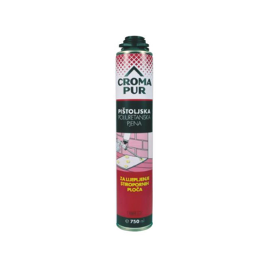 CROMAPUR PU pjena za stiropor, pištoljska primjena, 750 ml