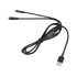 CABLETECH USB kabel 2 u 1 USB-A na USB-C i Lightning 1 m