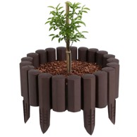 GARDEN FRAME Vrtna palisada, 2,2 m, set 8 kom., smeđa