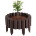 GARDEN FRAME Vrtna palisada, 2,2 m, set 8 kom., smeđa