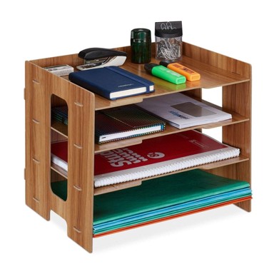 NORTHIX MDF organizator dokumenata s 3 pretinca i policom