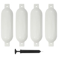 Bokobrani za brod, 4 kom, bijeli, 51×14 cm, PVC