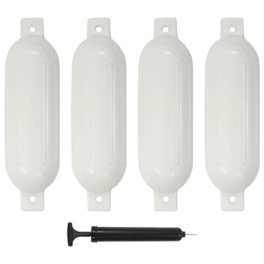 Bokobrani za brod, 4 kom, bijeli, 51×14 cm, PVC
