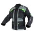 CAPPA RACING Ženska moto jakna Fiorano, tekstilna, crna/zelena, XL