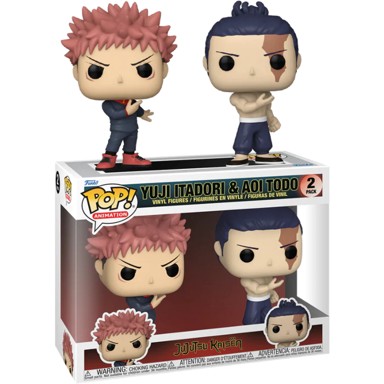 FUNKO POP Figura Jujutsu Kaisen Itadori & Todo, 9 cm
