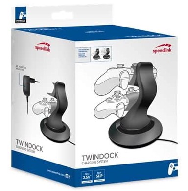 SPEEDLINK Docking stanica, Twindock punjač, za 2 PS4 kontrolera