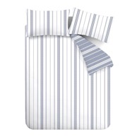 CATHERINE LANSFIELD Posteljina Harbour Stripe za krevet za jednu osobu 135x200 cm Bijela/plava