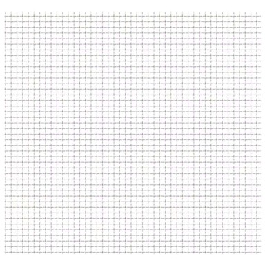 Vrtna mrežasta ograda, 50 x 50 cm, 21 x 21 x 2.5 mm, srebrna