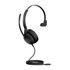 JABRA Slušalice Evolve2 50 MS, crne, on-ear, Mono, USB-C