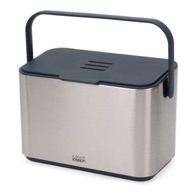 JOSEPH JOSEPH Kanta za bio otpad Collect, 4 l, metal, srebrna