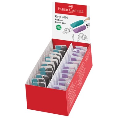 FABER-CASTELL Gumica-čep Grip 2001 187173, 2 kom, sortirano
