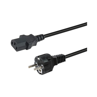 EQUIP Kabel za napajanje 112111, CEE7/7-C13, 3 m, crna