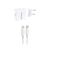 MAXMOBILE Kućni punjač SET 2U1, USB-C + kabel, Lightning MFI Apple TR349
