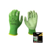 PINTO Zaštitne rukavice sa PU premazom, Zelene, Vel. 10