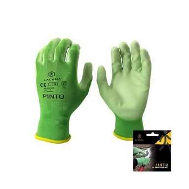 PINTO Zaštitne rukavice sa PU premazom, Zelene, Vel. 10