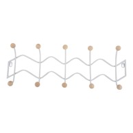  PT LIVING Bijela metalna zidna vješalica 61 cm, Zig Zag