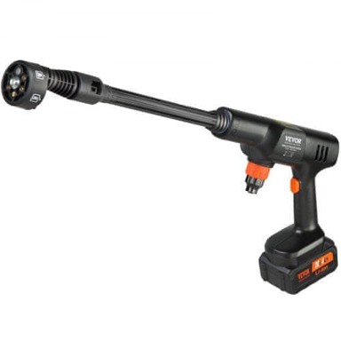 VEVOR Bežični prijenosni visokotlačni čistač, 652 PSI, 1.0 GPM, 28x22x8 cm