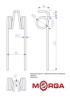 Zupci za rotacijski grablje-obračač 402.01.01 Hagedorn Polyp FI-6.5 mm L-250 mm praškasto obojeni
