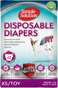 SIMPLE SOLUTION Pelene za pse Disposable Diapers, gaćice