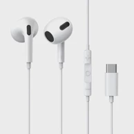 BASEUS Žične slušalice ENCOK c17, s usb type c mikrofonom, bijele
