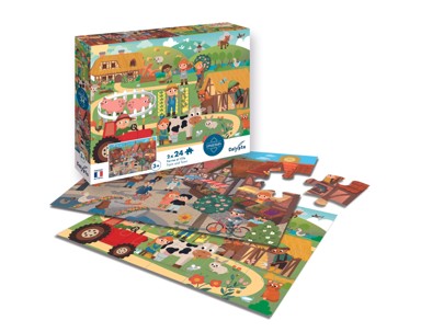 Puzzle Farma i grad 24 dijelova 2kom