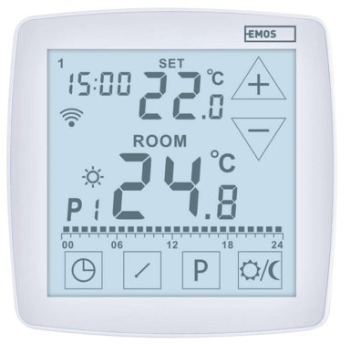EMOS Podni termostat P56S01F, WiFi GoSmart, žičani, programabilni