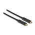 DELOCK Kabel USB DisplayPort aktivni optički C-C 4K 60Hz 25m 84126, crna