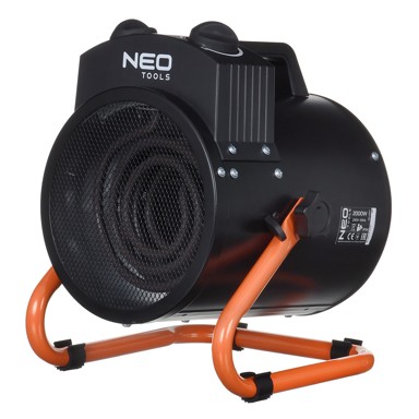 NEO TOOLS Industrijska grijalica 90-067 ELEKTRIČNA, STAINLESS STEAL, 2000 W IPX4, crna