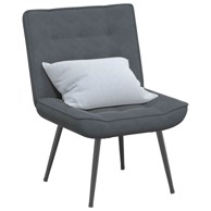 Stolica za opuštanje tamnosiva 64x74x84 cm baršun