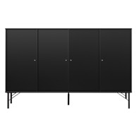HAMMEL FURNITURE Crna komoda Mistral Kubus, 136x89 cm