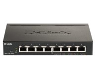 D-LINK Switch DGS-1100-08PV2, Web upravljivi, Gigabit PoE Switch, 10/100/1000 Mbps, metalno kućište, 8-port