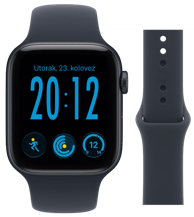 APPLE Pametni sat Watch SE 3 (2026) GPS + Cellular, 40 mm, aluminijsko kućište Midnight, sportska narukvica Navy Blue S/M