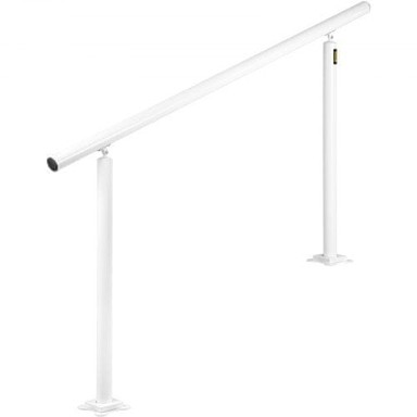 VEVOR Komplet ograde za stepenice podesivog kuta, 152,8 x 91 cm, bijeli