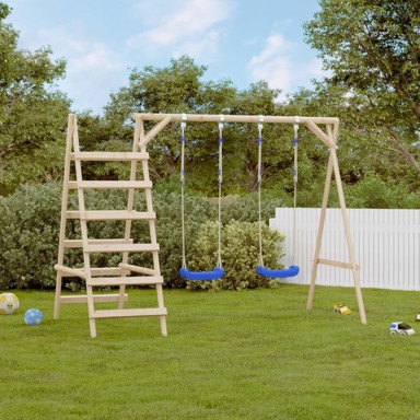 Sjedala za ljuljačke s užadi 2 kom, plava 38 x 16 cm PE