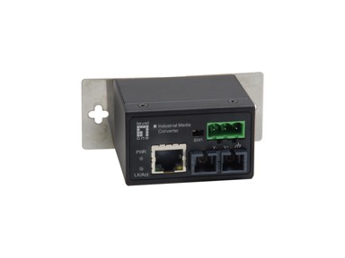 LEVELONE Industrijski mrežni medijski pretvarač IEC-4002, RJ-45 na ST, Fast Ethernet, višemodno vlakno, 2 km