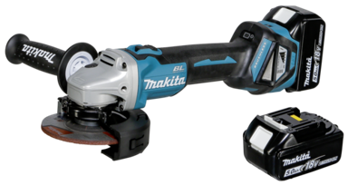 MAKITA Kutna aku brusilica DGA511RTJ, sa 2x5Ah baterije