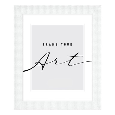 Bijeli plastični viseći okvir 48x58 cm