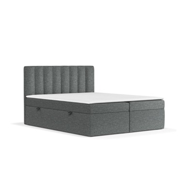 MAISON DE RÊVE Boxspring krevet Novento 180x200 cm s prostorom za pohranu, tamno sivi