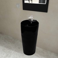 Keramički Okrugli Umivaonik sa Zaštitom od Prelijevanja