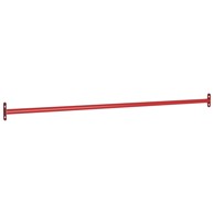 Prečka za prevrtanje čelična, 125cm, crvena